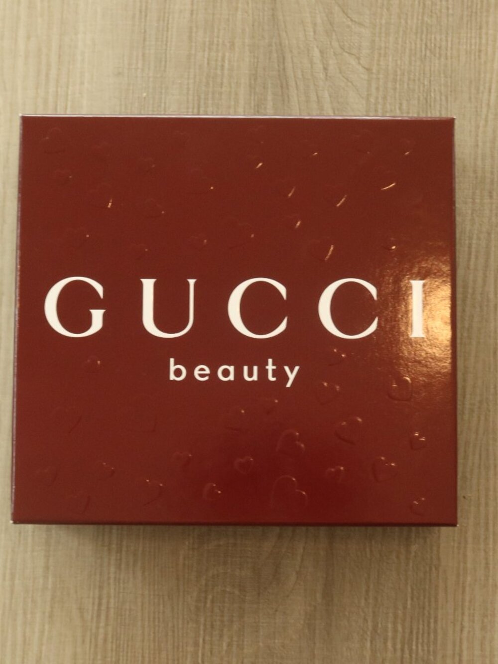 Gucci Beauty box hearts burgundy guilty flora gift designer luxury set empty big